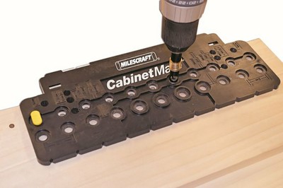 Milescraft 1316 CabinetMate - Shelf Pin Drilling Jig Built in Closed Storage