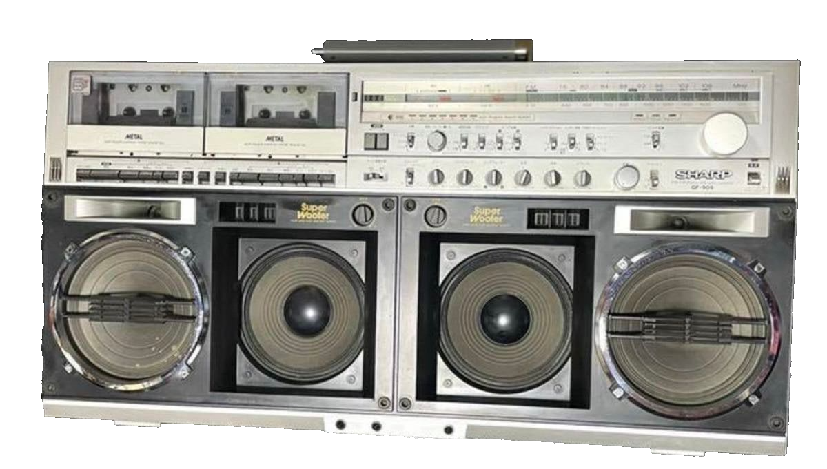 シャープ THE SEARCHER-W GF-909 SHARP GF-909 THE SEARCHER-W Double Cassette Boombox Tested