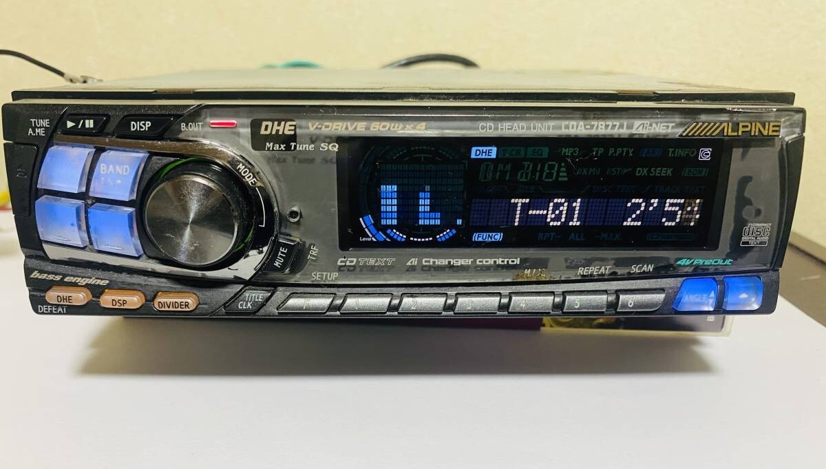 ALPINE In-Dash CD Changer　3DA-7885J ALPINE 3DA-7885J - In-Dash 3 CD Changer, Head Unit, Retro
