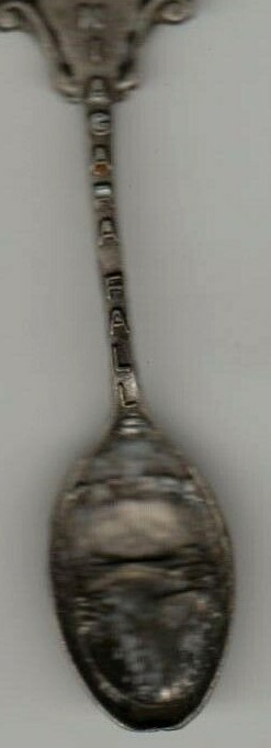 Niagara Falls Canada Nicholas GISH Souvenir Spoon Pewter Waterfall