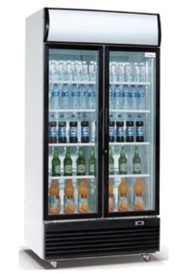 AG Flaschenkühlschrank Kühlschrank Glastür Getränkekühlschrank 800 L  0-10 Grad