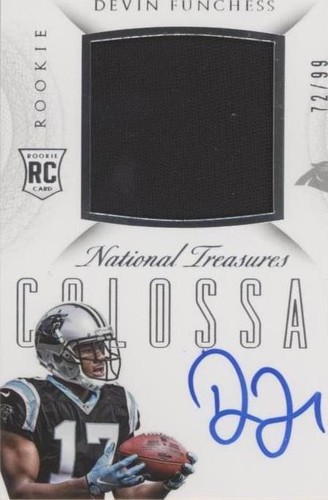 2015 Panini National Treasures Devin Funchess #RCO-DF