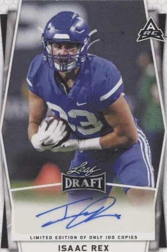 2022 Leaf Draft Limited Edition Isaac Rex #BA-IR1