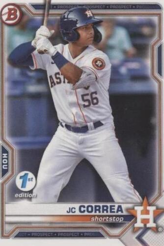 JC CORREA 2021 BOWMAN CHROME DRAFT BDC-29 HOUSTON ASTROS