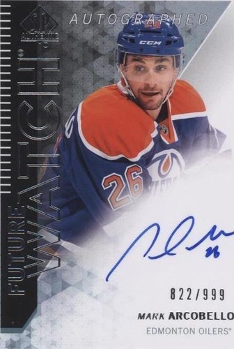 2013-14 SP Authentic - Mark Arcobello #285
