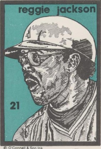 1984 O'Connell & Son Ink Series 1 - Reggie Jackson #21