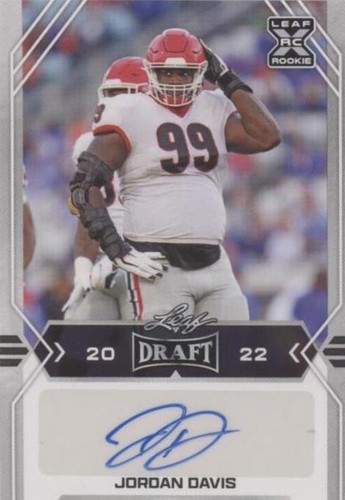 2022 Leaf Draft Jordan Davis #BA-JD3