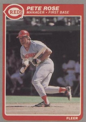 Pete Rose 1985 Fleer Super Star Special 4000th Hit Card  Pete Rose 1985 Fleer Baseball Card 4,000 Hit Super Special Star Vintage main image 2
