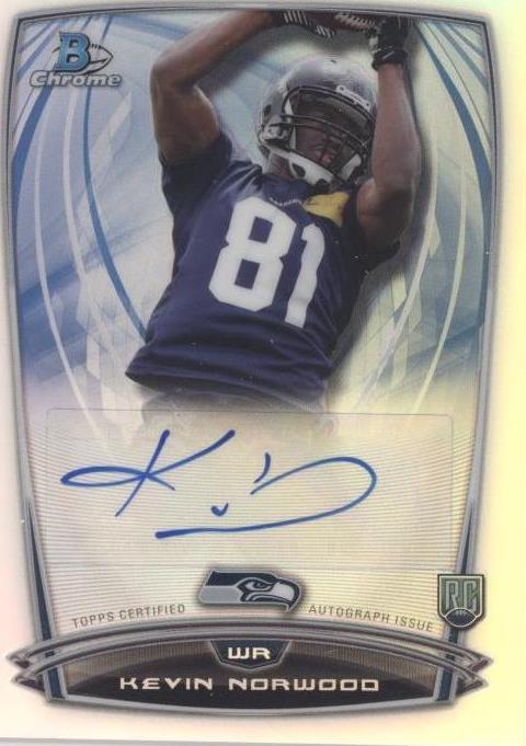 2014 Bowman Chrome Kevin Norwood #RCRA-KN