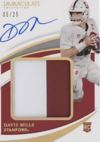 2021 Panini Immaculate Collection Collegiate Davis Mills #PPA-DM