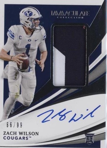 2021 Panini Immaculate Collection Collegiate Zach Wilson #53