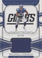 2021 Panini National Treasures Michael Strahan #FT-MS