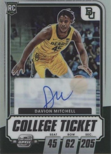 2021-22 Panini Chronicles Draft Picks - Davion Mitchell #COT-DM