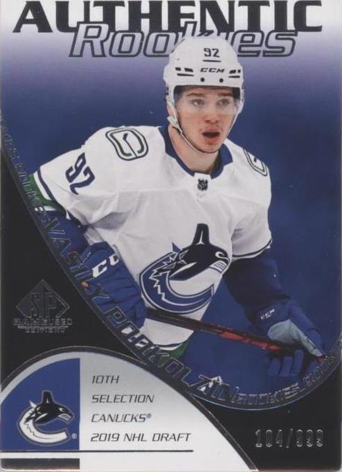 2021-22 Upper Deck SP Game Used - Vasily Podkolzin #RC-16