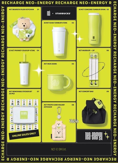 すぐ届く★Starbucks x NCT 韓国限定 Concert Bag リュック 韓国スタバ】コラボ☆ NCT Concert Bag (Starbucks/バックパック