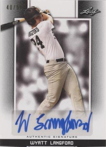 2019 Leaf Perfect Game National Showcase - Wyatt Langford #BA-WL1