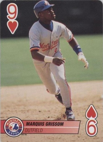 1995 Bicycle Baseball Aces Playing Cards - Marquis Grissom #9H