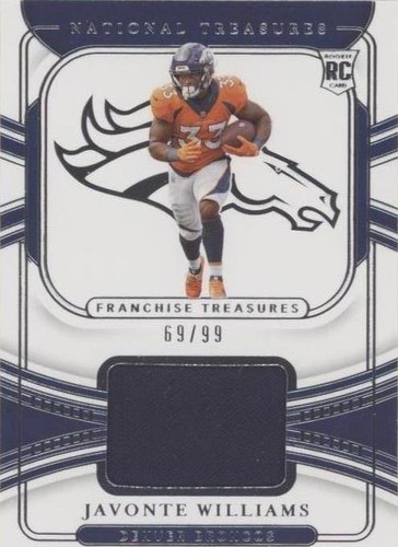2021 Panini National Treasures Javonte Williams #FT-JW