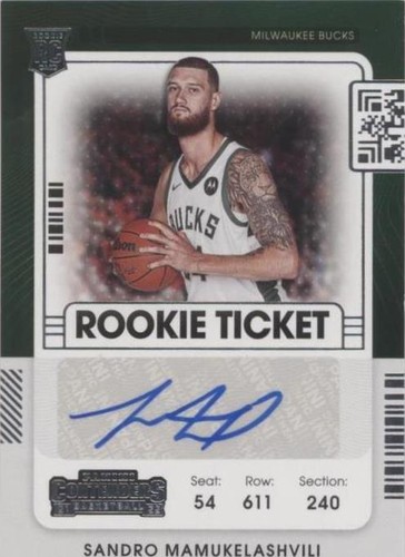 2021-22 Panini Contenders - Sandro Mamukelashvili #149