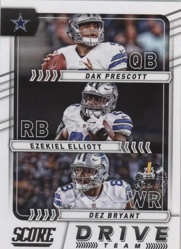 2017 Score Dak Prescott Dez Bryant Ezekiel Elliott #10