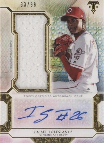 2018 Topps Triple Threads - Raisel Iglesias #UAJR-RI