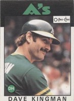1986 O-Pee-Chee - Dave Kingman #322