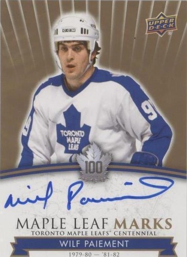 2017 Upper Deck Toronto Maple Leafs Centennial - Wilf Paiement #MLM-WP