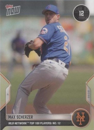 2022 Topps Now MLB Network Top 100 Players - Max Scherzer #T-12