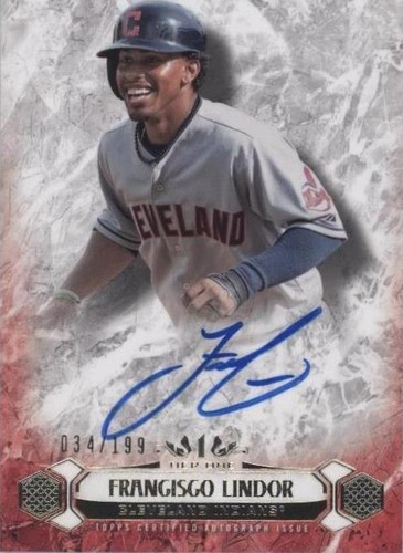 2016 Topps Tier One - Francisco Lindor #BOA-FL
