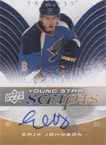 2008-09 Upper Deck Trilogy - Erik Johnson #YS-EJ