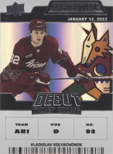 2022-23 Upper Deck Credentials - Vladislav Kolyachonok #103