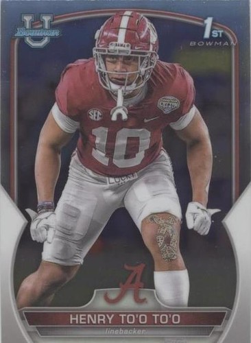 2022 Bowman University Chrome Henry To'oto'o #88