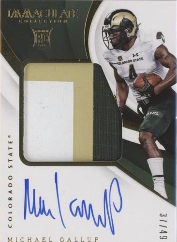 2018 Panini Immaculate Collection Collegiate Michael Gallup #128