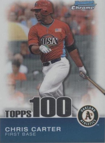 2010 Bowman Chrome - Chris Carter #TPC92