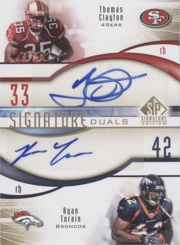 2009 SP Signature Edition Ryan Torain Thomas Clayton #D-RT