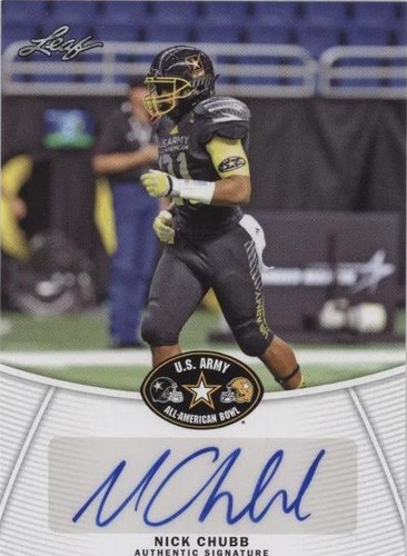 2014 Leaf U.S. Army All-American Bowl Nick Chubb #BA-NC2