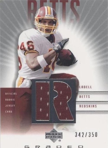 2002 Upper Deck Graded Ladell Betts #LB-500