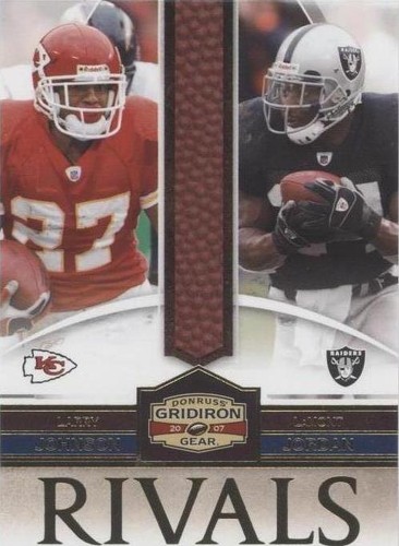 2007 Donruss Gridiron Gear LaMont Jordan Larry Johnson #R-12
