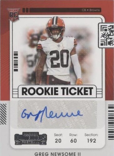 2021 Panini Contenders Greg Newsome II #155