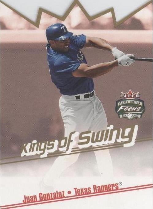 2002 Fleer Focus Jersey Edition - Juan González #13 KS