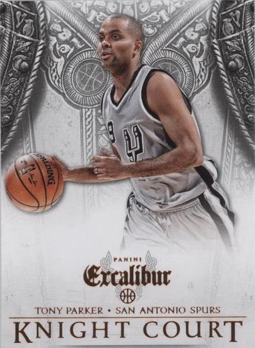 2014-15 Tony Parker Panini Prizm Blue Green #64 Autographed PSA