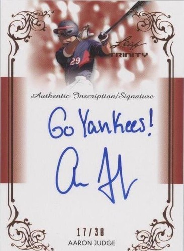 2013 Leaf Trinity - Aaron Judge #DTI-AJ1