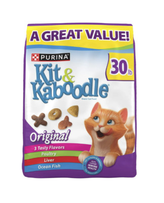 Purina Kit & KaboodleOriginal, Indoor Dry Cat Food, 30 lbs Bag