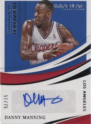 2020-21 Panini Immaculate Collection - Danny Manning #HS-DMN