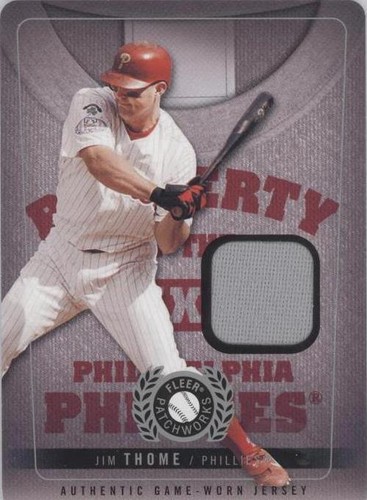 2005 Fleer Patchworks - Jim Thome #PO-JT