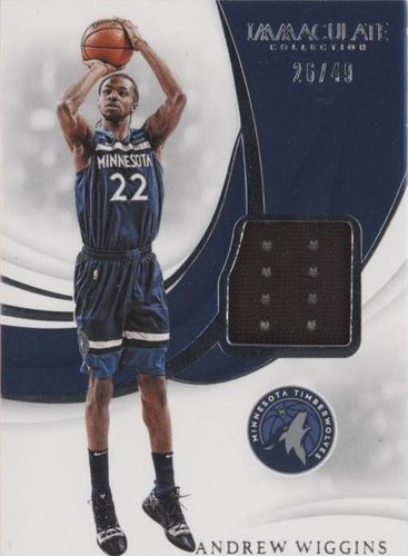 2018-19 Panini Immaculate Collection - Andrew Wiggins #SW-AWG