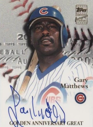 2001 Topps - Gary Matthews #GAA-GM
