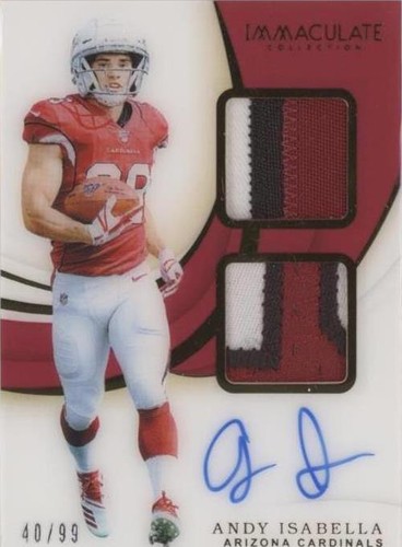 2019 Panini Immaculate Collection Andy Isabella #ISPR-AI
