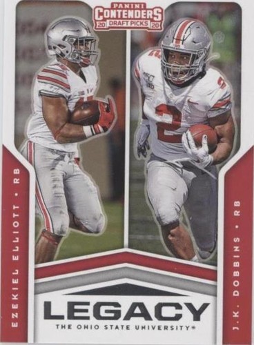 2020 Panini Contenders Draft Picks Ezekiel Elliott J.K. Dobbins #18