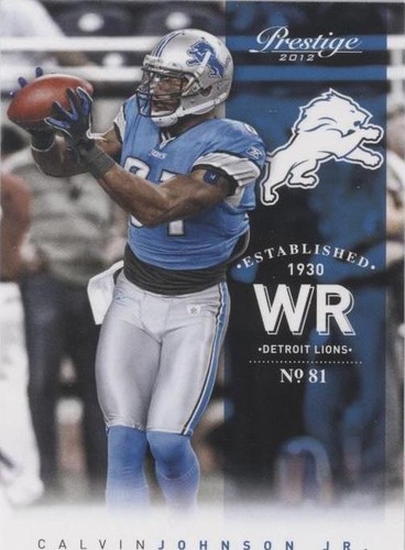 2012 Playoff Prestige Calvin Johnson #66
